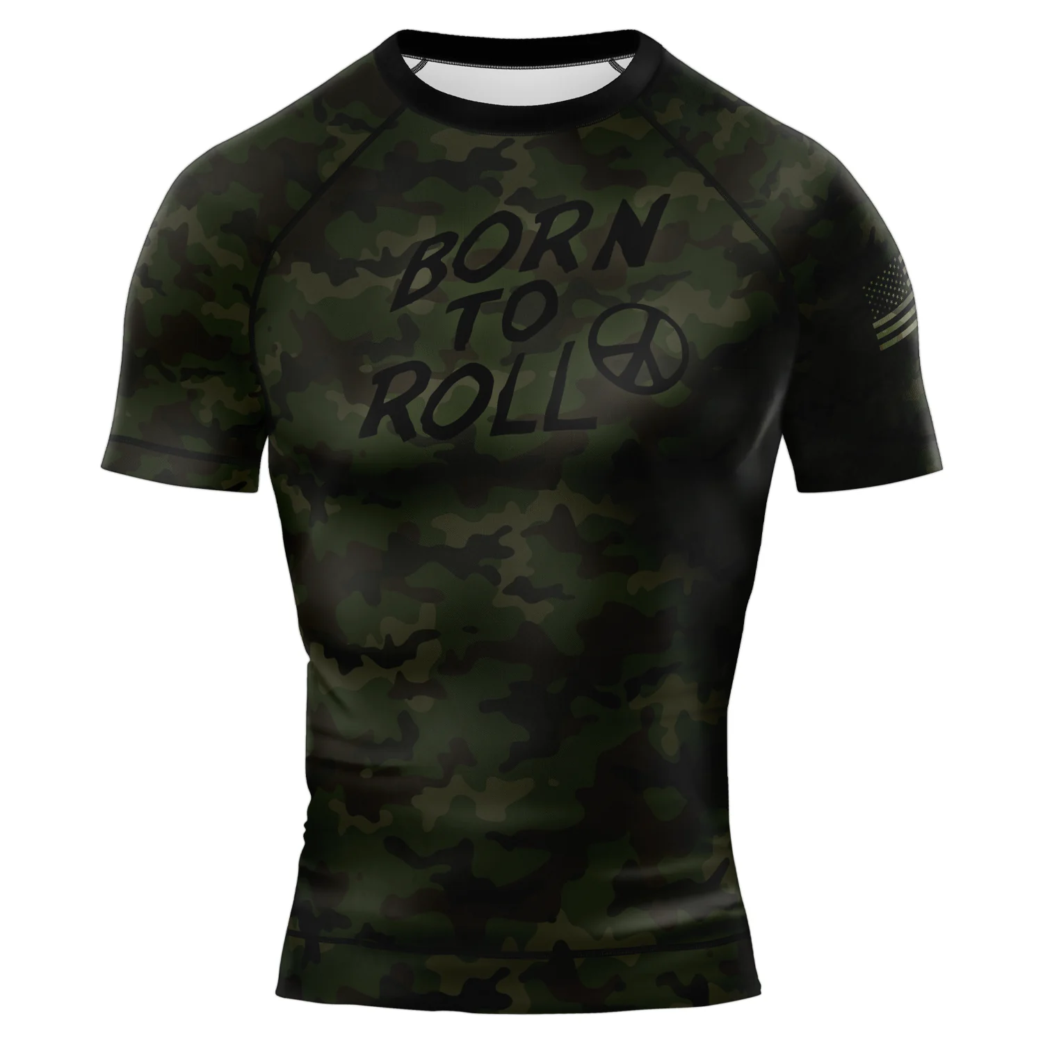 BJJ Religion Born To Roll Short Sleeve Rashguard - Image 5