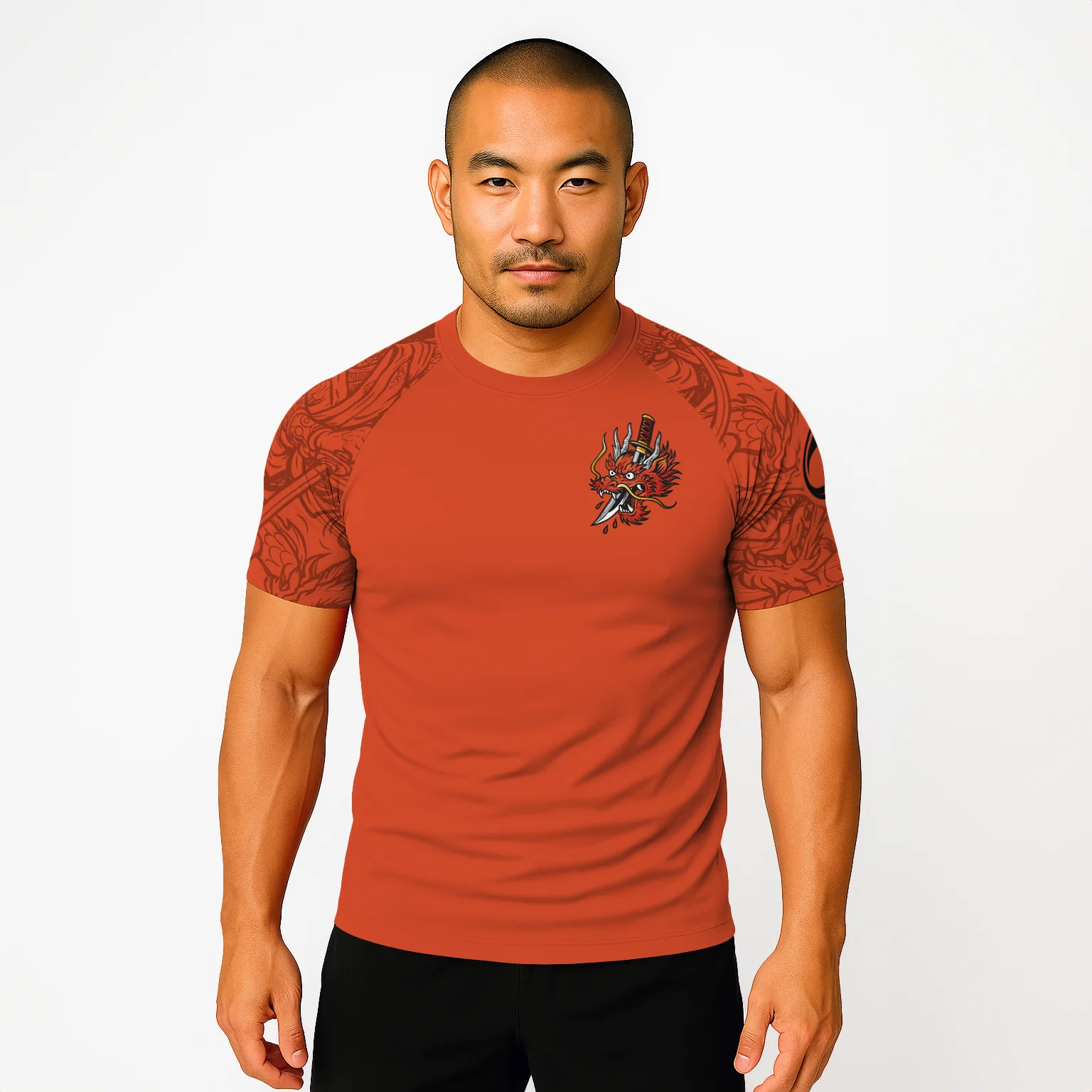 BJJ Religion Crimson Dragon Rashguard - Image 4