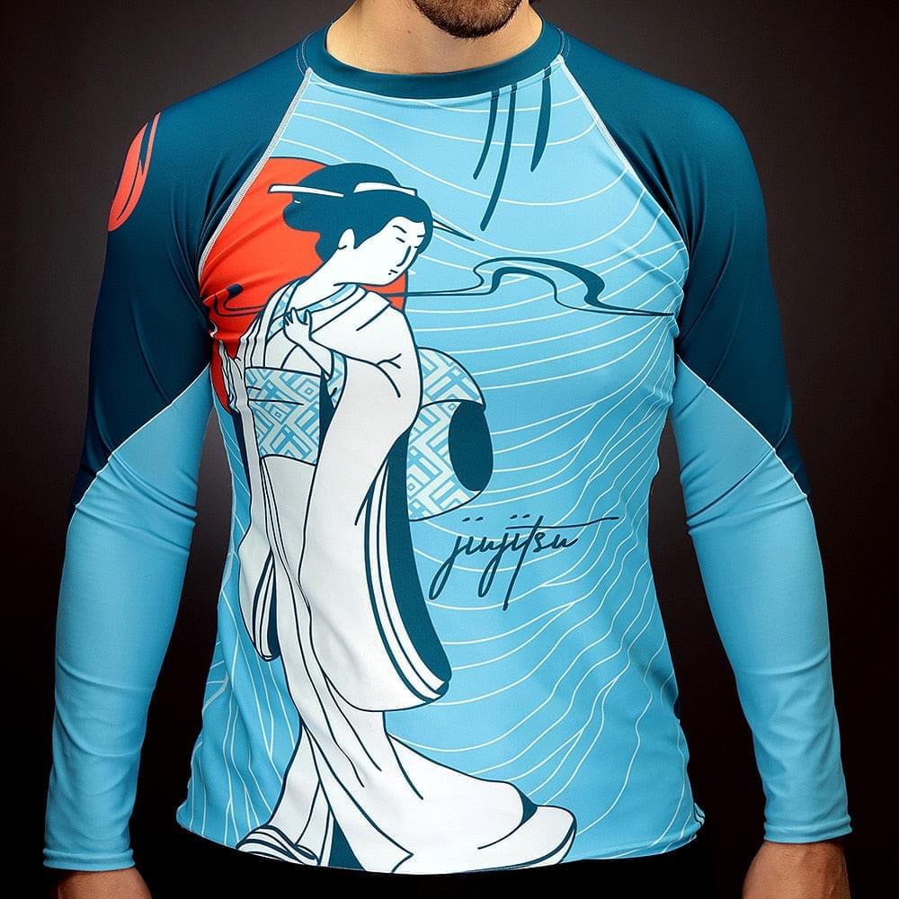 BJJ Religion Geisha Rashguard - Image 3