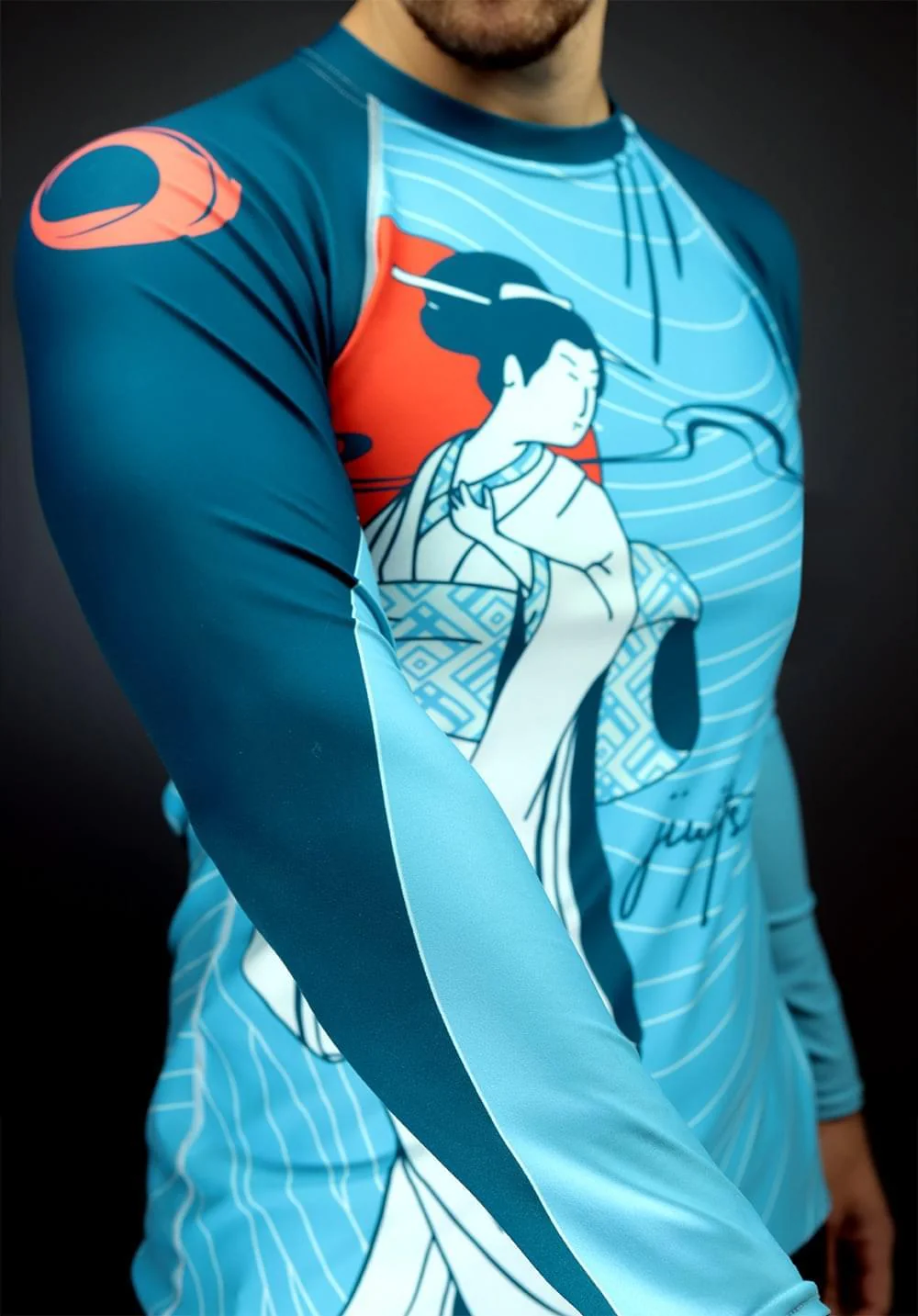 BJJ Religion Geisha Rashguard - Image 5
