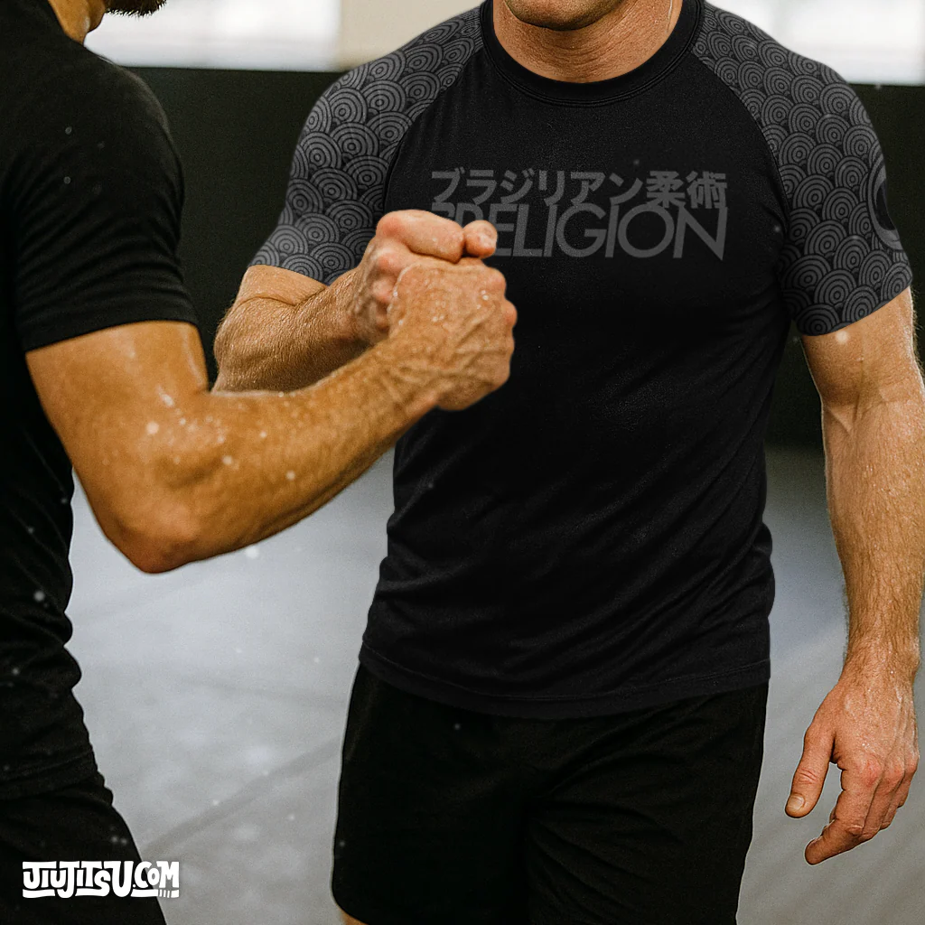 BJJ Religion Haiiro Short Sleeve Rashguard - Image 3