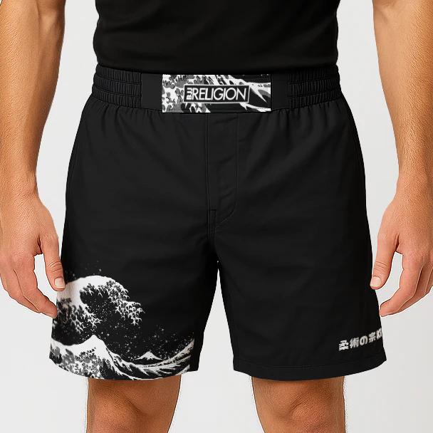 BJJ Religion Hokusai Grappling Shorts