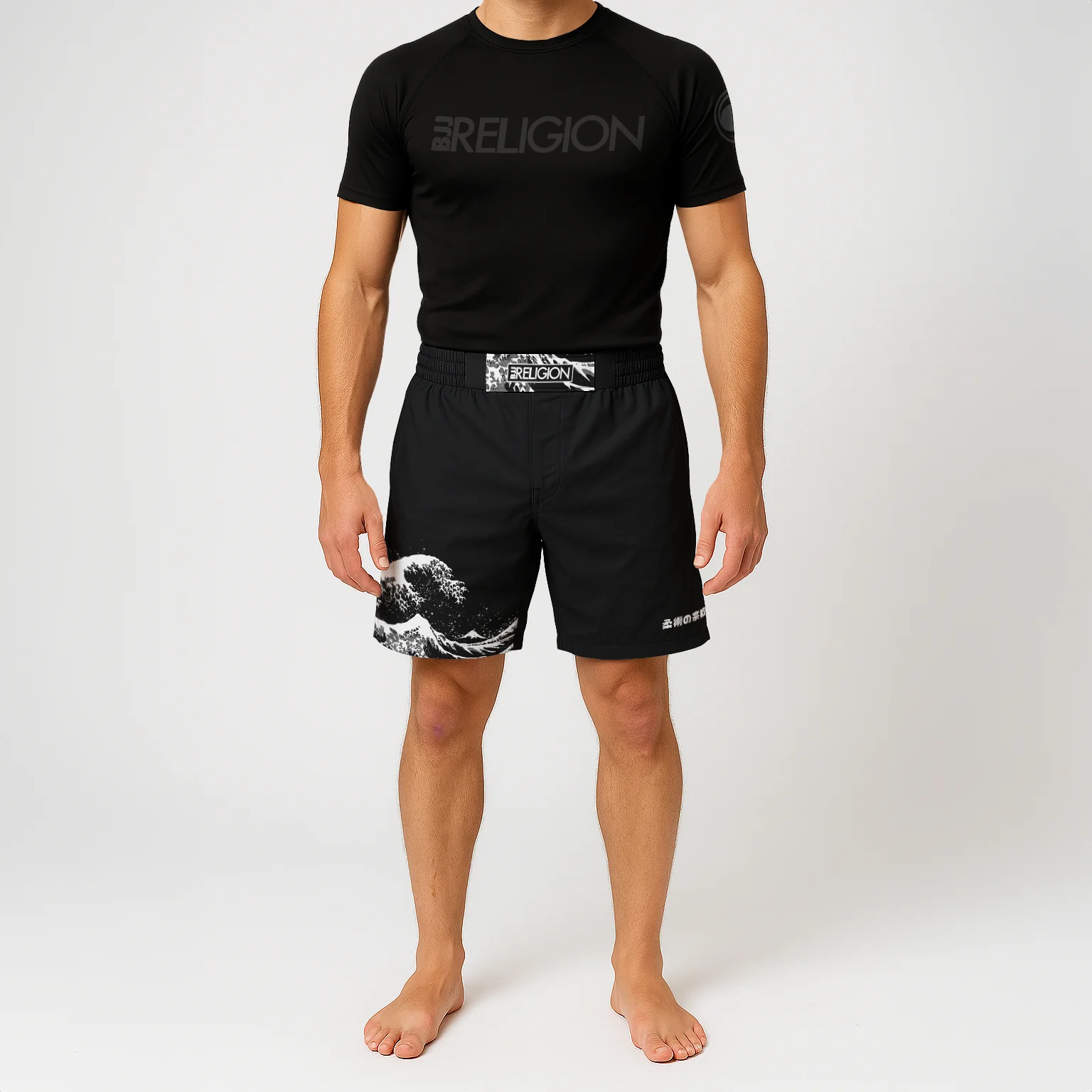 BJJ Religion Hokusai Grappling Shorts - Image 4