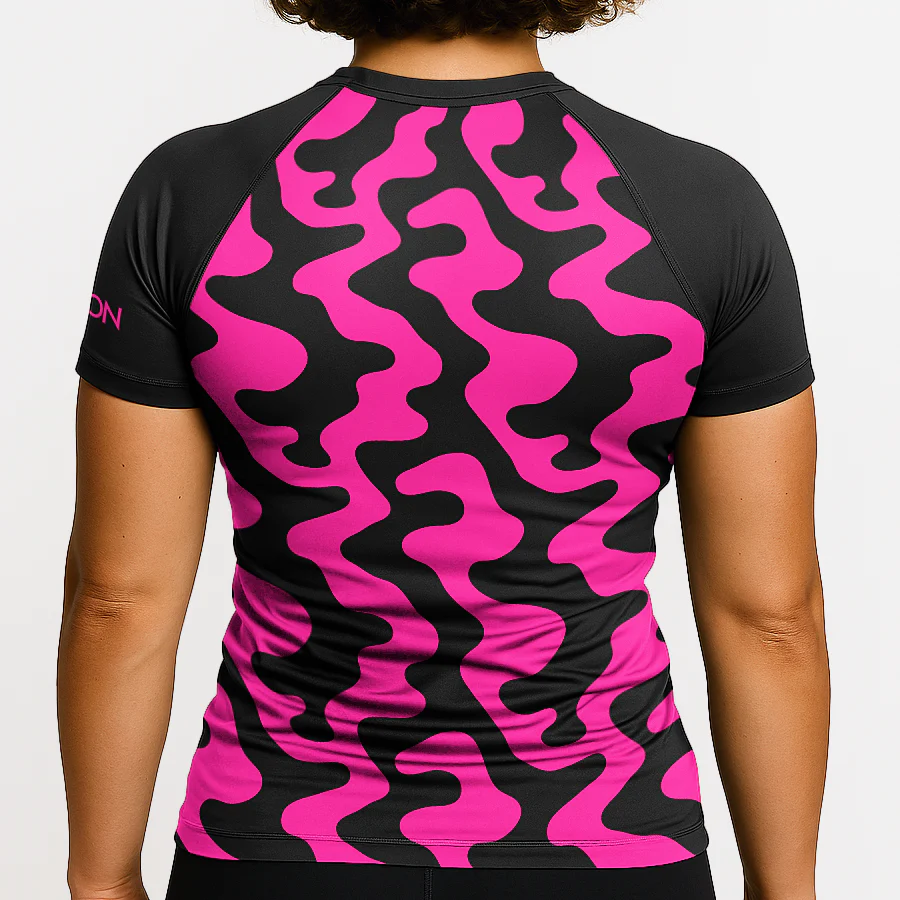 BJJ Religion Women's Camoflow Rashguard - Image 3