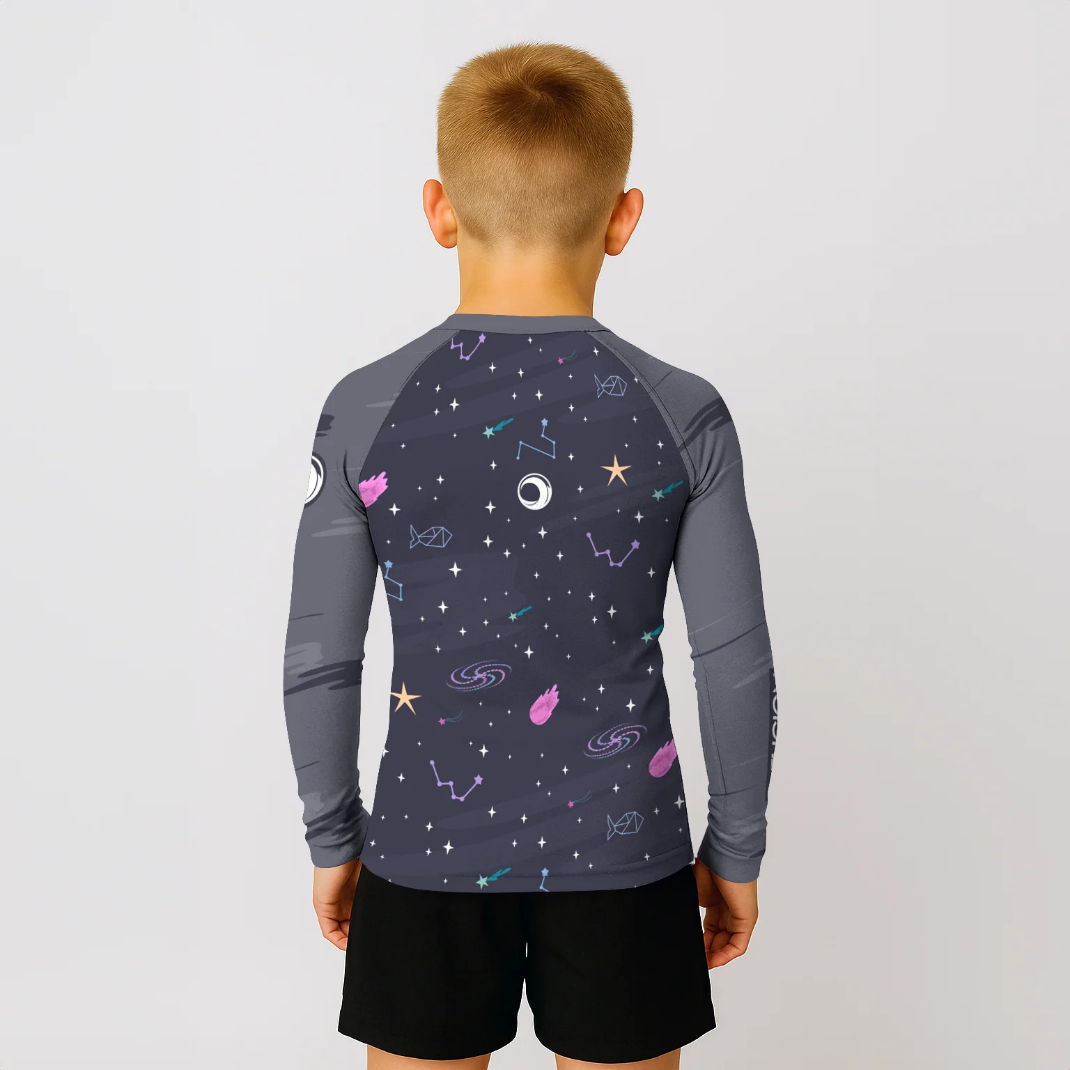 BJJ Religion Youth Galactic Fighter Rashguard - Image 4