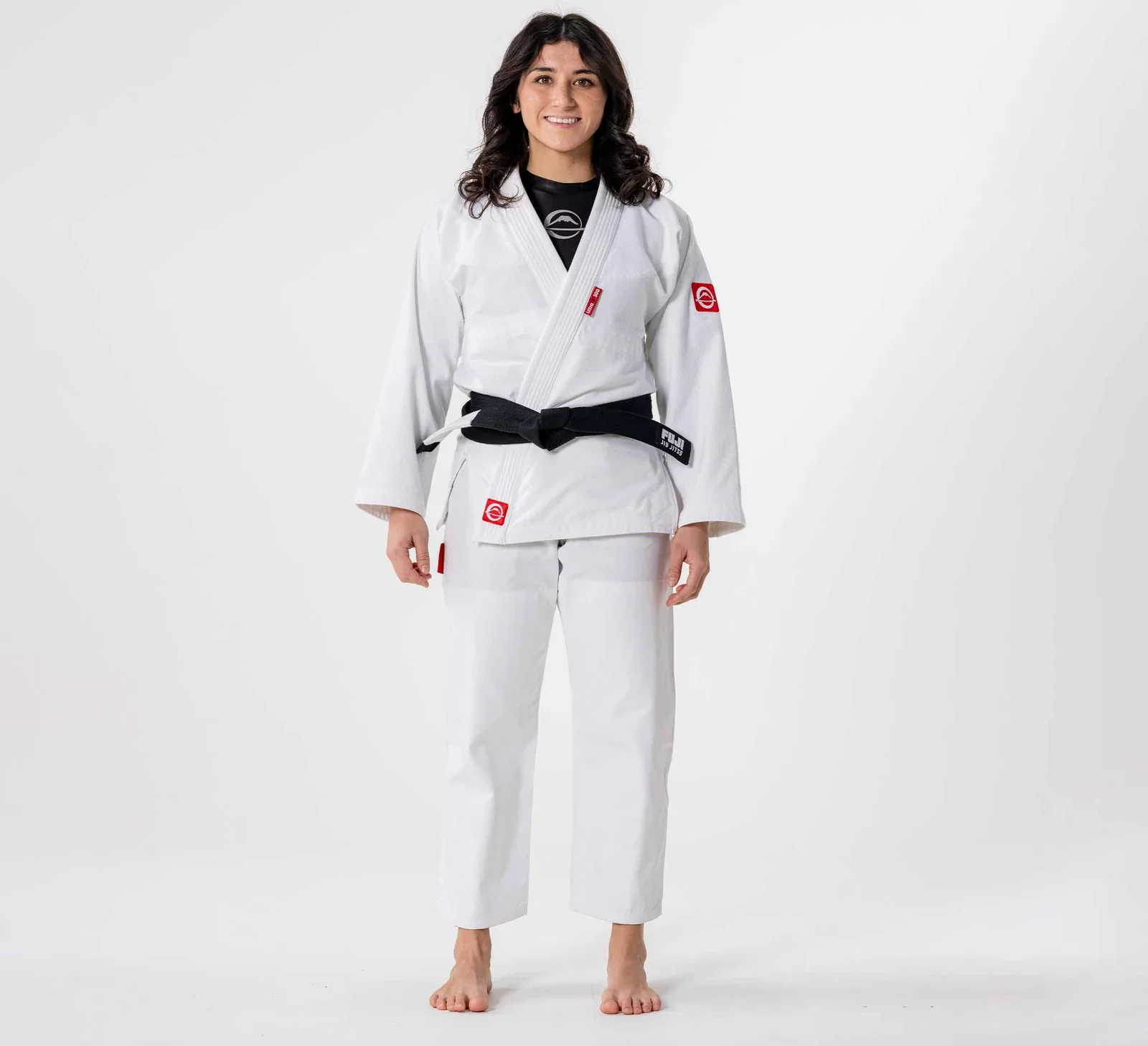 Fuji Womens Ultra Lite 300 BJJ Gi White - Image 3