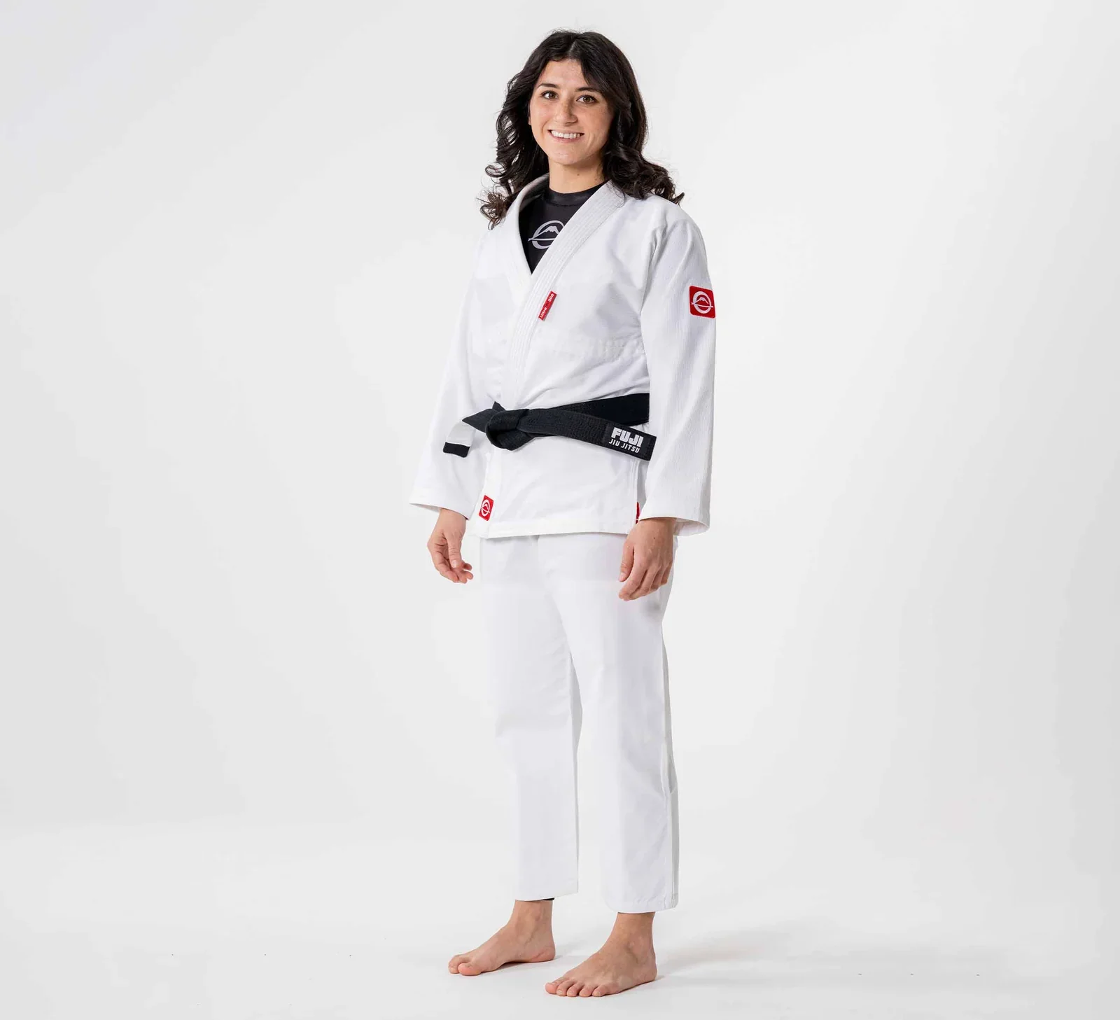 Fuji Womens Ultra Lite 300 BJJ Gi White - Image 4