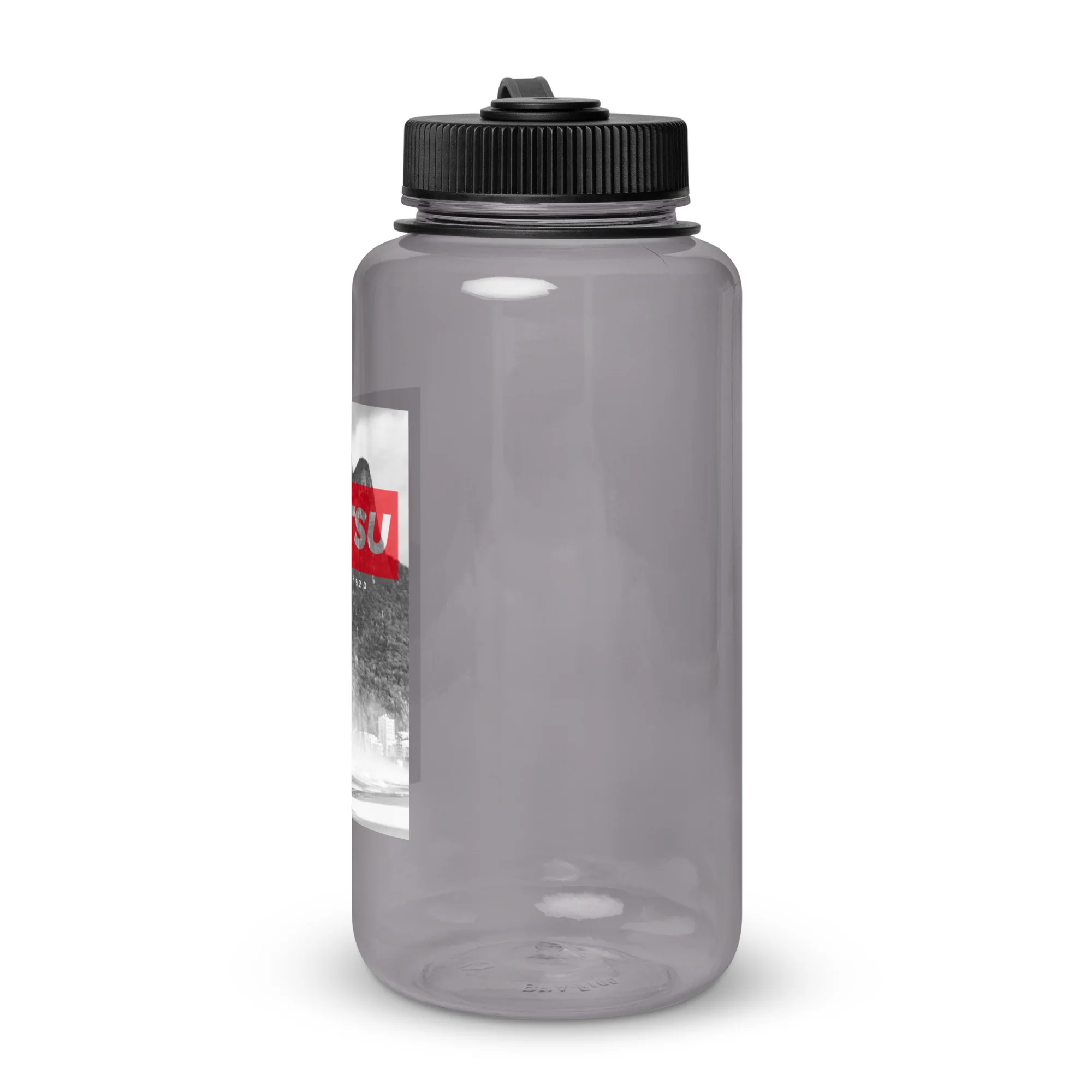 Jiu Jitsu Wide Mouth Plastic Water Bottle - Image 3