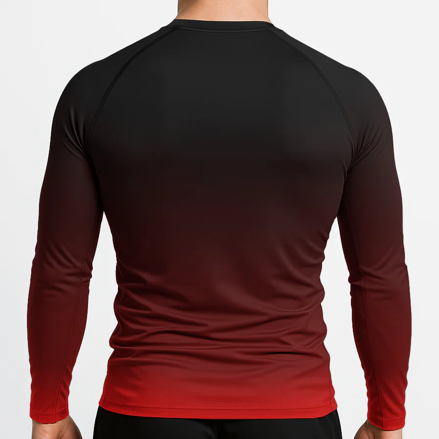 Jiujitsu.com Long Sleeve Ranked Rashguard - Black - Image 3