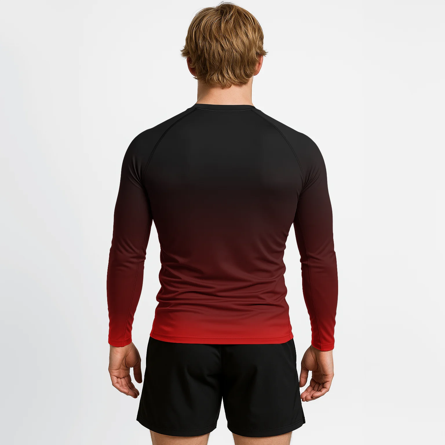 Jiujitsu.com Long Sleeve Ranked Rashguard - Black - Image 5