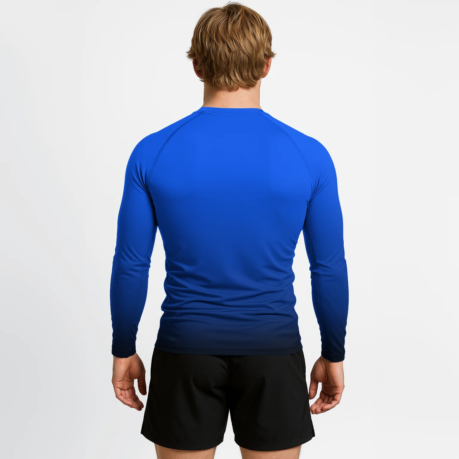 Jiujitsu.com Long Sleeve Ranked Rashguard - Blue - Image 5