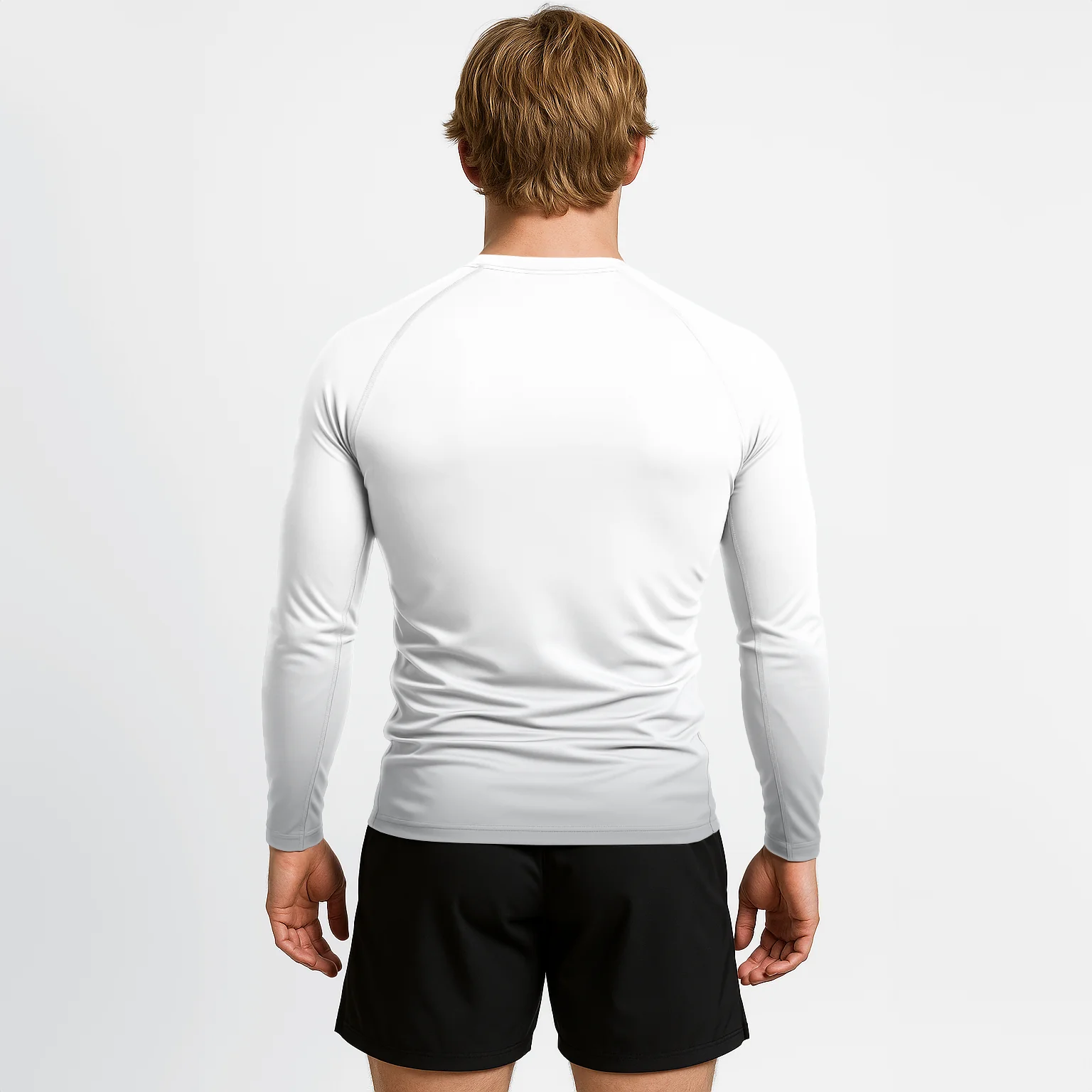 Jiujitsu.com Long Sleeve Ranked Rashguard - White - Image 5